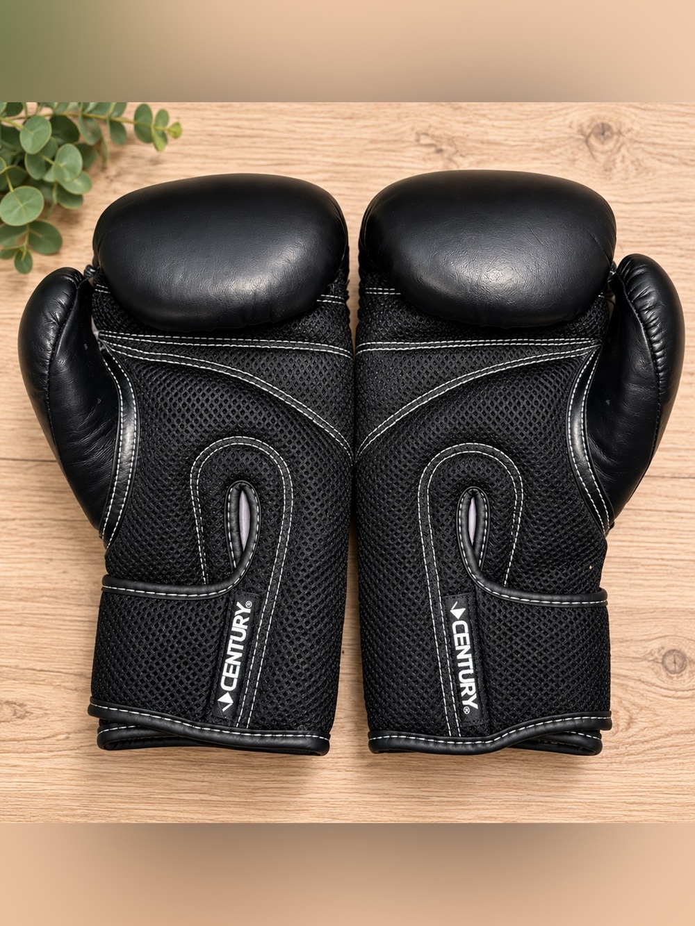 Century Black Boxing Gloves – Eight Count – Pre-Owned